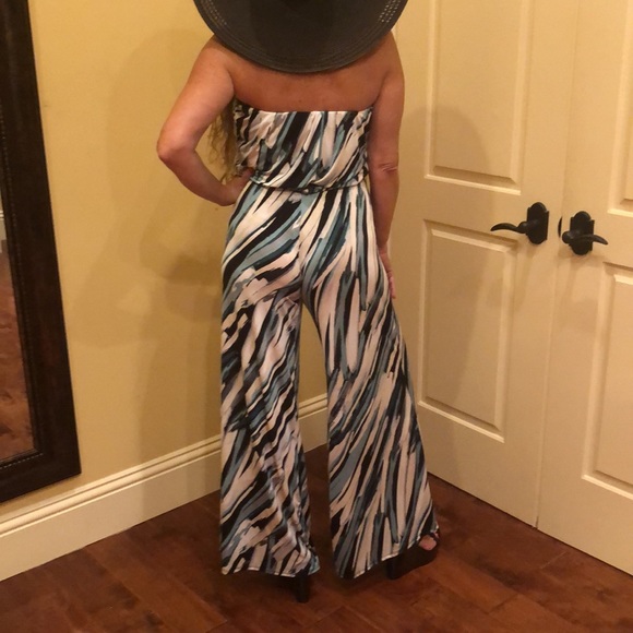 Ariella strapless paint suit - Picture 4 of 6